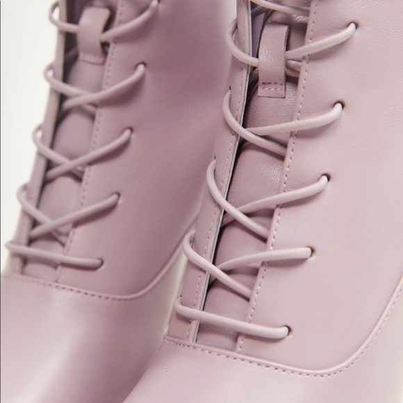 Leather lace up boots bloggers favorite